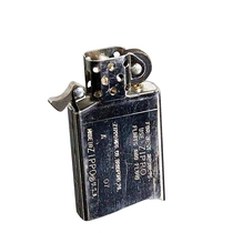 American original ZIPPO lighter narrow machine silver gold liner slimming movement Genuine Accessories