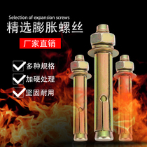 National standard color zinc plating expansion bolt external expansion screw extension pull explosion explosion screw expansion tube M6-M20