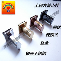 Clothing display rack on the wall hanging rose gold positive hanging titanium gold side hanging on the wall 5 A-column ladder column hanger