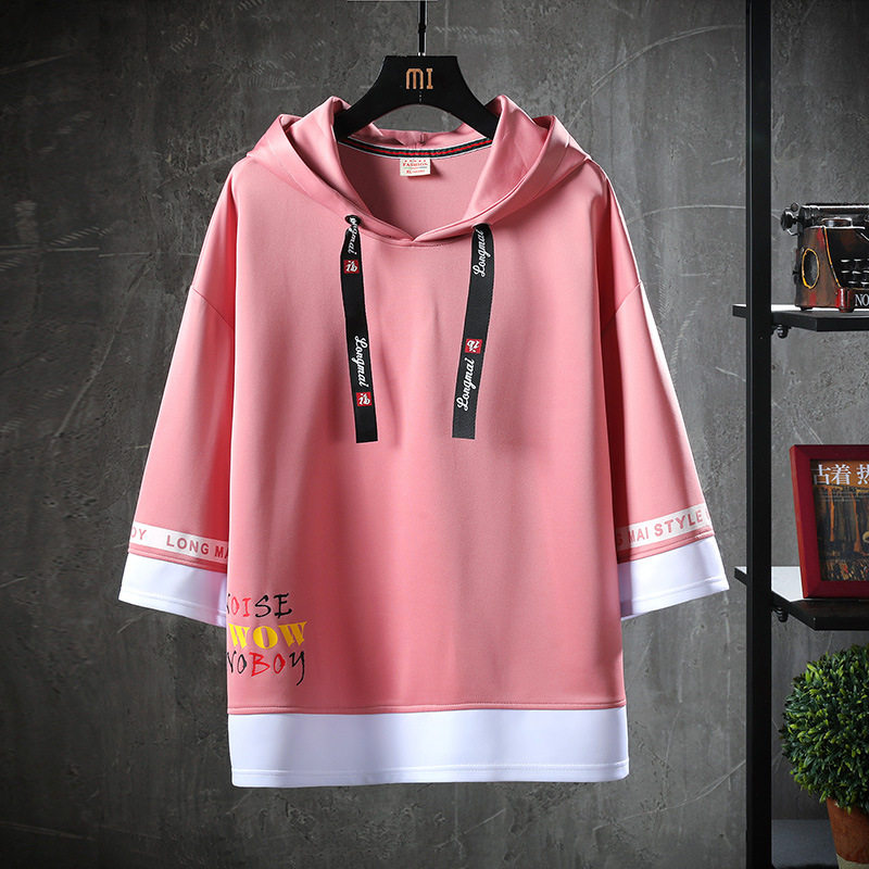 卫衣男2020秋冬款长袖假两件潮牌卫衣定制logo套头连帽衫男装情侣