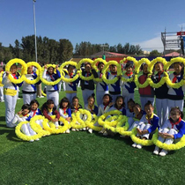 Hard circle steel wire garland sports meeting props opening ceremony kindergarten dance gymnastics morning exercise equipment custom-made