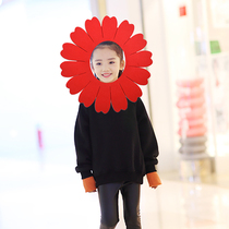 Sunflower headgear dance props Sunflower show face sunflower games enter the team props opening ceremony hand flower