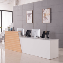 Customized company front desk reception desk office welcome desk shop cashier counter bar Guangzhou