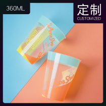 MICOAN Ming Gao PP injection molding cup 360mL in-mold paste process 12 ounces coffee take-away cup MOQ 50000