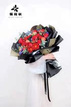 Pretty flower clothes high-grade feather paper touch rose bouquet wrapping paper bouquet floral packaging material