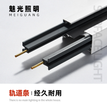 Charm lighting square thick track spotlight track track strip all copper 1 m 1 5 m two-wire three-wire track track Strip