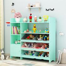 Childrens toy storage rack multi-layer storage rack large capacity storage cabinet bookshelf baby toy storage box
