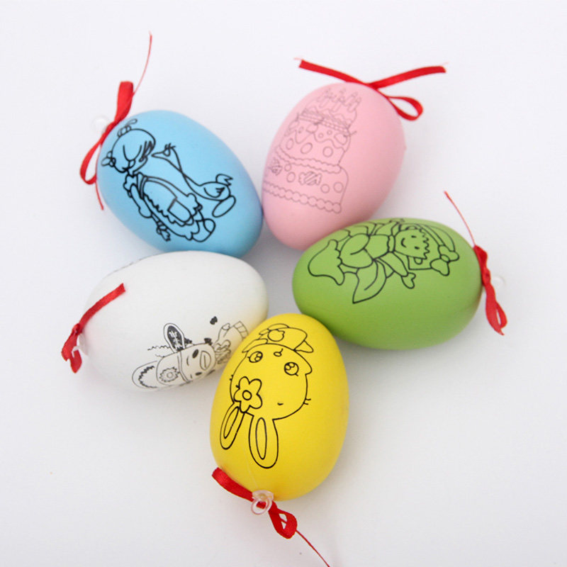 端午节装饰diy彩绘立夏鸭蛋幼儿园手工制作填色彩蛋端阳节材料包