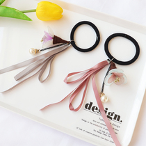 Streamer hair circle ancient style head rope Super Fairy Korean tassel small fresh simple personality female Chinese style ponytail bow