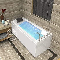 Surf waterfall massage single acrylic bathtub basin thermostatic heating 1 4 1 5 1 6 1 7 1 8 meters