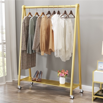 Add coarse clothes hanger floor bedroom intranet Red home Balcony Cool Sunning Hanger Folding Dorm Room Easy with wheels