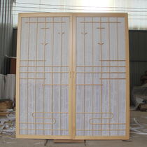 Tatami Zhangzi Door and Room Sliding Door Custom Japanese Partition Moving Door Solid Wood Pinus sylvestris Partition Sliding Door