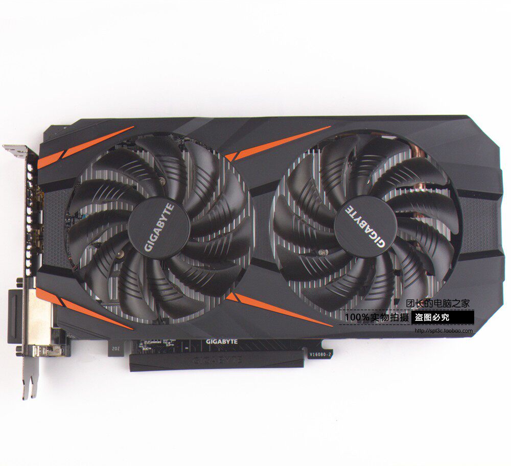 现货gigabyte技嘉gtx1060wf2oc6g5g3g游戏显卡超1050ti