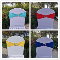 Wedding Wedding hotel supplies props Free elastic chair back buckle flower chair