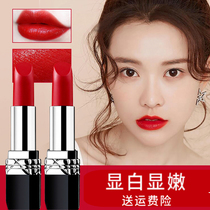The same Audi big brand middle and rear lipstick classic red moisturizing moisturizing lasting not fading not sticking to the cup not discoloring