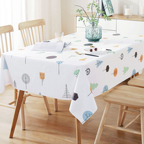 Table Cloth Waterproof Oil Proof Free Wash Rectangular Nordic Ins Wind Modern Minima High-end Tea Table Mat Cloth Table Cloth