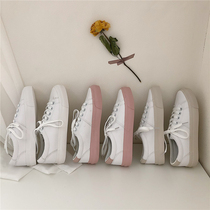 Jiang Zhishu Three colors are good-looking ins super hot leather small white shoes womens basic style casual all-match student sneakers