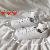 Jiang Zhishu 2019 new all-match basic white shoes female students Korean version chic casual shoes ins board shoes women