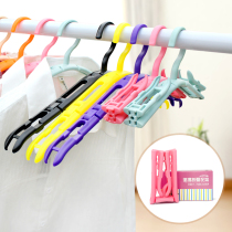 Foldable hanger travel portable magic clothes rack plastic home anti-skid hanger wholesale brace