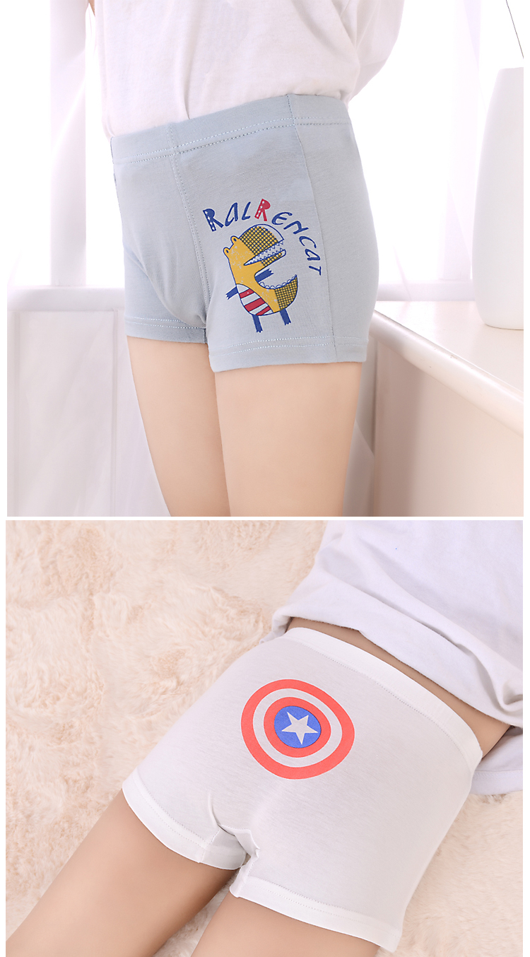 新款儿童纯棉内裤男童平角内裤宝宝小男孩小童中大童四角短裤底裤