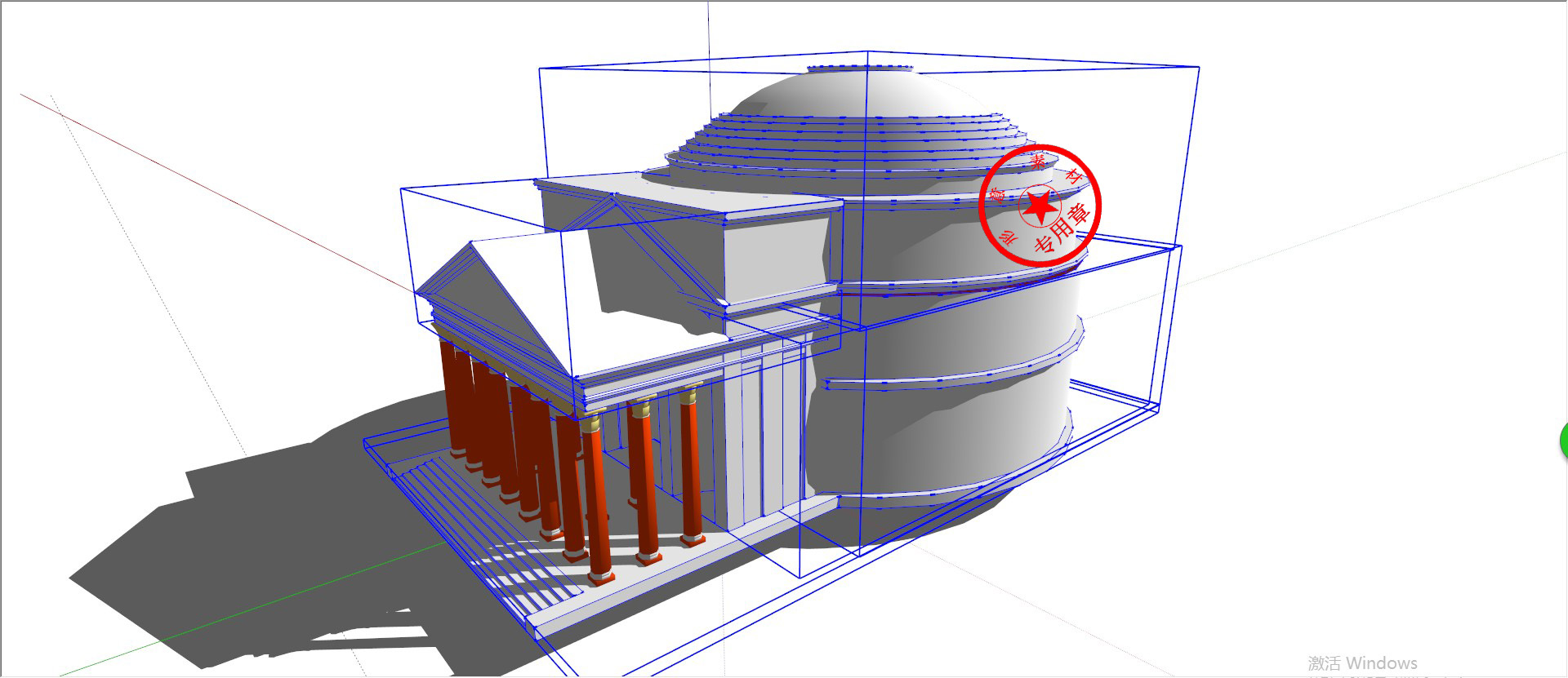 意大利万神殿草图大师模型sketchup3d模型古代著名建筑罗马古建筑