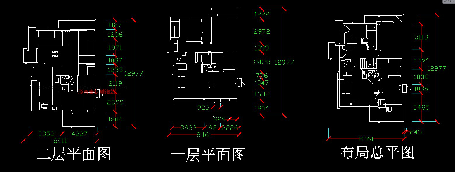 里特维德 施罗德住宅平面立面cad su