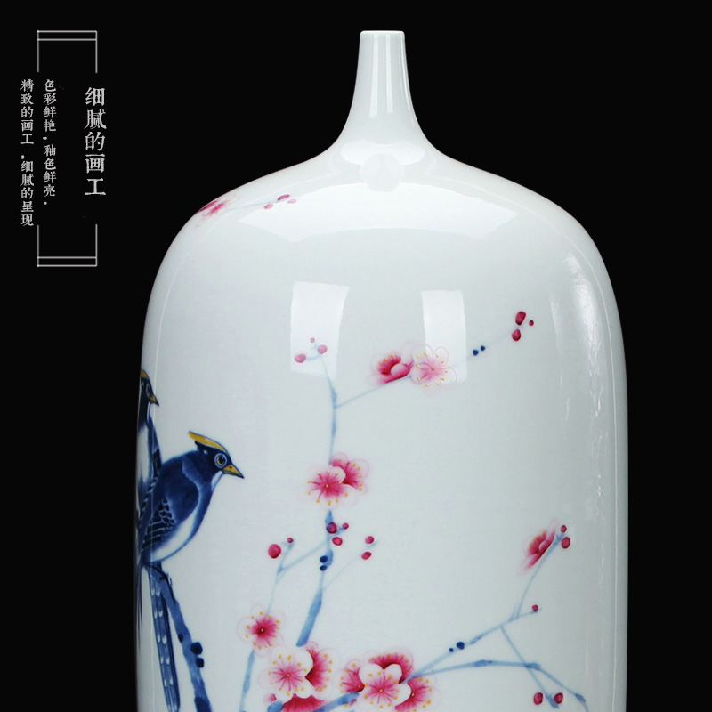 LuYiGang hand - made porcelain of jingdezhen ceramics dou beaming flower vase colorful handicraft furnishing articles