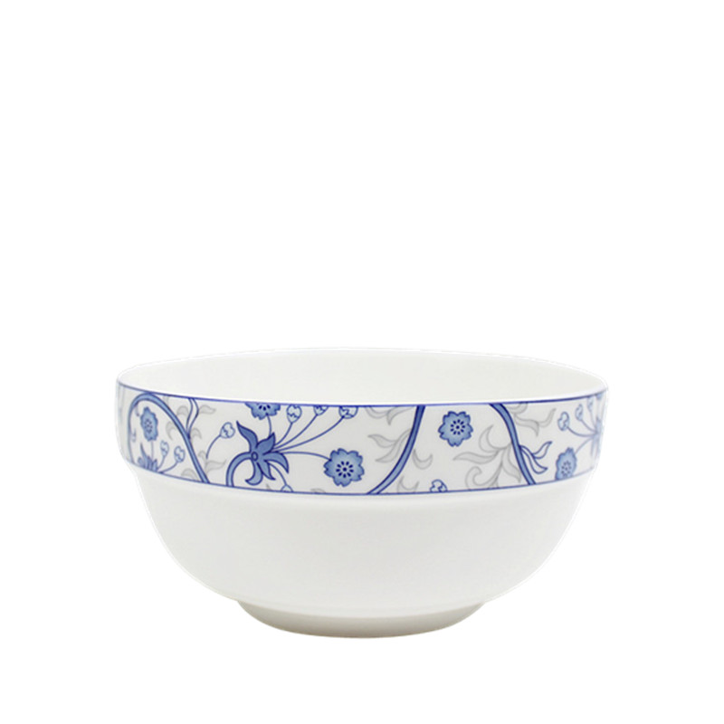 The livelihood of The people to both lotus bloom edge noodles bowl of soup bowl 4.5 "5" 6 "job elegant light blue bowls