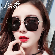Sunglasses female tide Korean version of ins Net red Street shooting polarized sunglasses round face big face star with anti-ultraviolet