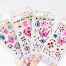 Childrens stickers Handmade rhinestone acrylic diamond stickers Decorative stickers with back glue crystal diamond stickers growth manual paper paintings