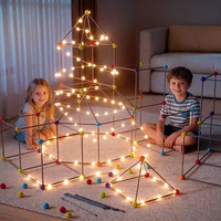 大号3D立体百变插珠几何积木
