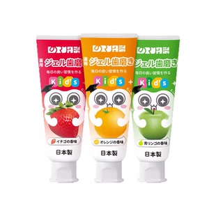 丹之荣儿童牙膏日本进口3到6岁到12岁含氟换牙期可防蛀牙宝宝专用