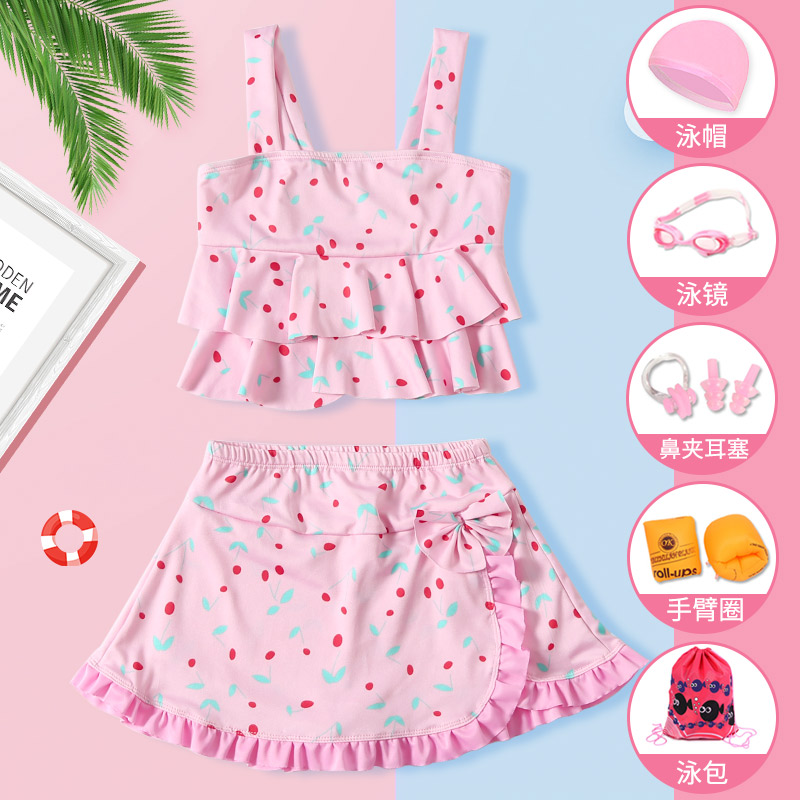 Children's swimsuit girl's split princess Skirt Style Cute 2022 new baby CUHK Swimsuit Summer Bathing Suit