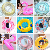 Swimming ring Adult thickened net red ins lifebuoy Large child adult flamingo mount Beginner swimming ring