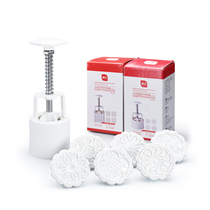 Zhanyi cartoon round Mid-Autumn Moon cake mold Wide ice skin Peach mountain skin hand pressure tool set 50g100g