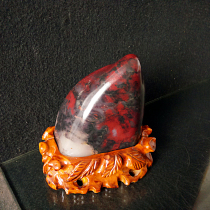 Guilin Bloodstone strange stone ornaments chicken blood Jade ornamental stone collection fine natural stone 5 8kg