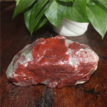 Guilin Longsheng natural jade Guilin chicken blood Jade original stone ornaments carved weight: 855 grams