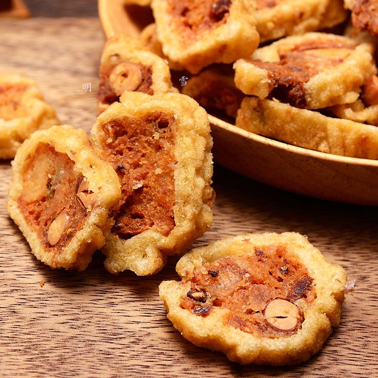 包邮 绵阳安县土特产酥肉满口香红酥248g3袋 买就送248g花生一袋_双氙