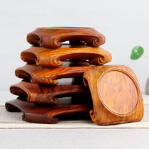 Rosewood ornaments base Tianyuan local Teapot vase Purple sand pot Incense burner Strange stone solid wood crafts base