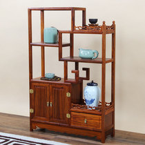 Rosewood Bogu rack Solid wood Chinese style multi-treasure pavilion Teapot tea set storage rack Tea room storage rack Craft display rack