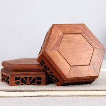 Solid wood base Purple sand teapot Tea set bracket Acid branch wood vase Flower pot Buddha Statue strange stone ornaments base wooden bracket