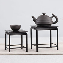 Mahogany carving crafts ornaments red acid branches Ebony Ming square table base Flower pot vase Stone base