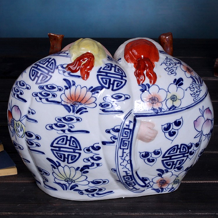 Jingdezhen ceramic wedding gift gift items have a lasting relationship life of male ShouPo creative furnishing articles household act the role ofing is tasted