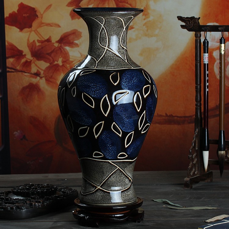 Archaize up line vase jingdezhen ceramic furnishing articles contracted household act the role ofing is tasted of I sitting room hotel arts and crafts