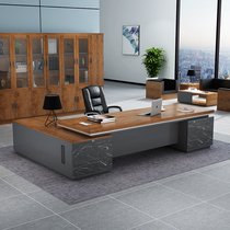 Boss desk Simple modern manager in charge of president Enterprise commercial large desk office furniture Office desk and chair combination