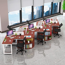 Rentu staff desk Office desk chair combination Screen station desk Simple modern office desk 2 4 6 people office space