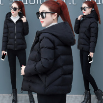 Down cotton jacket womens short winter New Korean loose thick warm hooded anti-season cotton-padded jacket tide