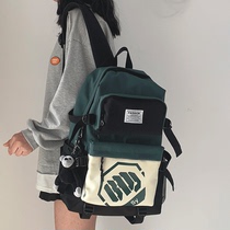Hong Kong schoolbag female junior high school student college student Japanese ins travel sports backpack mens large-capacity backpack