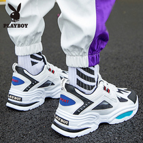 Floral Playboy mens shoes 2022 new heightening older Daddy shoes Summer Trend 100 lap Breathable Sports Casual Boomer Shoes