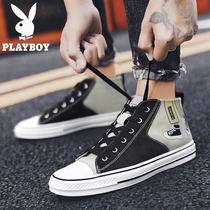 Floral Playboy mens shoes 2022 new trendy sports board shoes Summer Breathable Wave Shoes Casual High Helping Sails Shoes Men